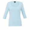 * Online Sales Marble 3/4 Sleeve Tee Pale Aqua T-Shirts