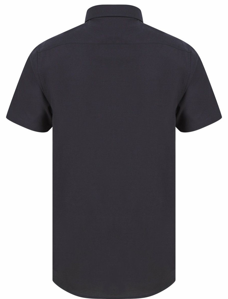 * Shop Srg Tiberius Short Sleeve Shirt Navy Shirts