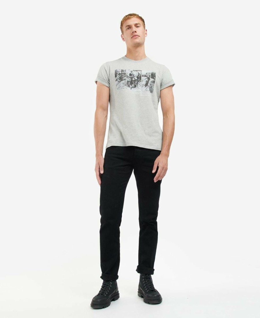 * Quality Guarantee Barbour International Arter Tee Grey T-Shirts