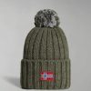 * Quality Guarantee Napapijri Women'S Semiury 3 Green Lichen Hats & Headbands & Hat Accessories