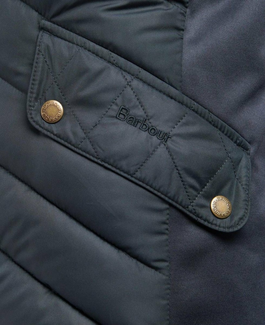 * Quality Guarantee Barbour Stretch Cavalry Quilted Jacket Dark Navy Jackets & Coats