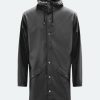 * Featured Rains Long Jacket 1202 Black Jackets & Coats