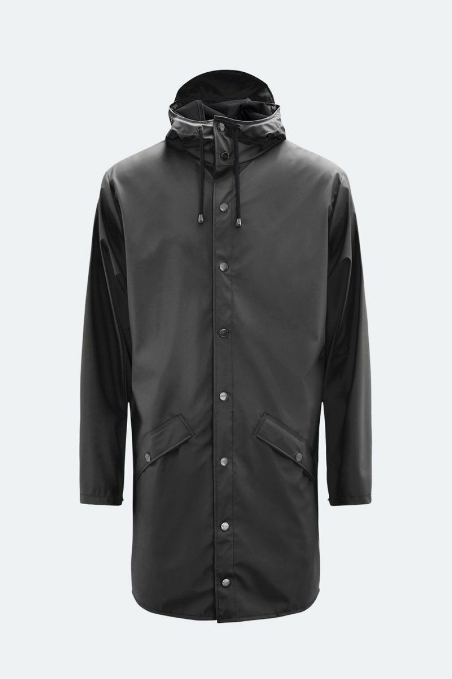 * Featured Rains Long Jacket 1202 Black Jackets & Coats