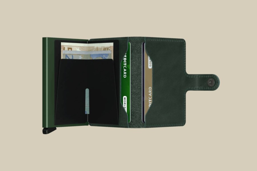 * Quality Guarantee Secrid Mini Wallet Green Wallets