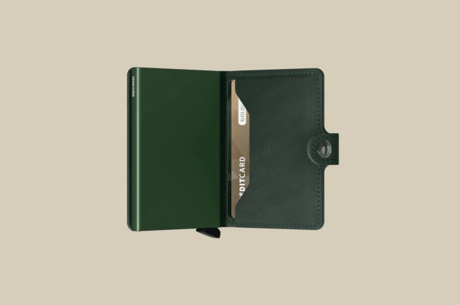 * Quality Guarantee Secrid Mini Wallet Green Wallets