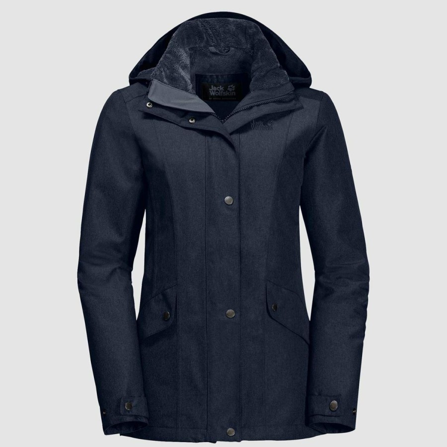 * Online Sales Jack Wolfskin Women'S Park Avenue Jacket Midnight Jackets & Coats