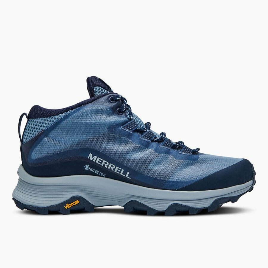 * New Threads Merrell Women'S Moab Speed Mid Gtx Navy Boots