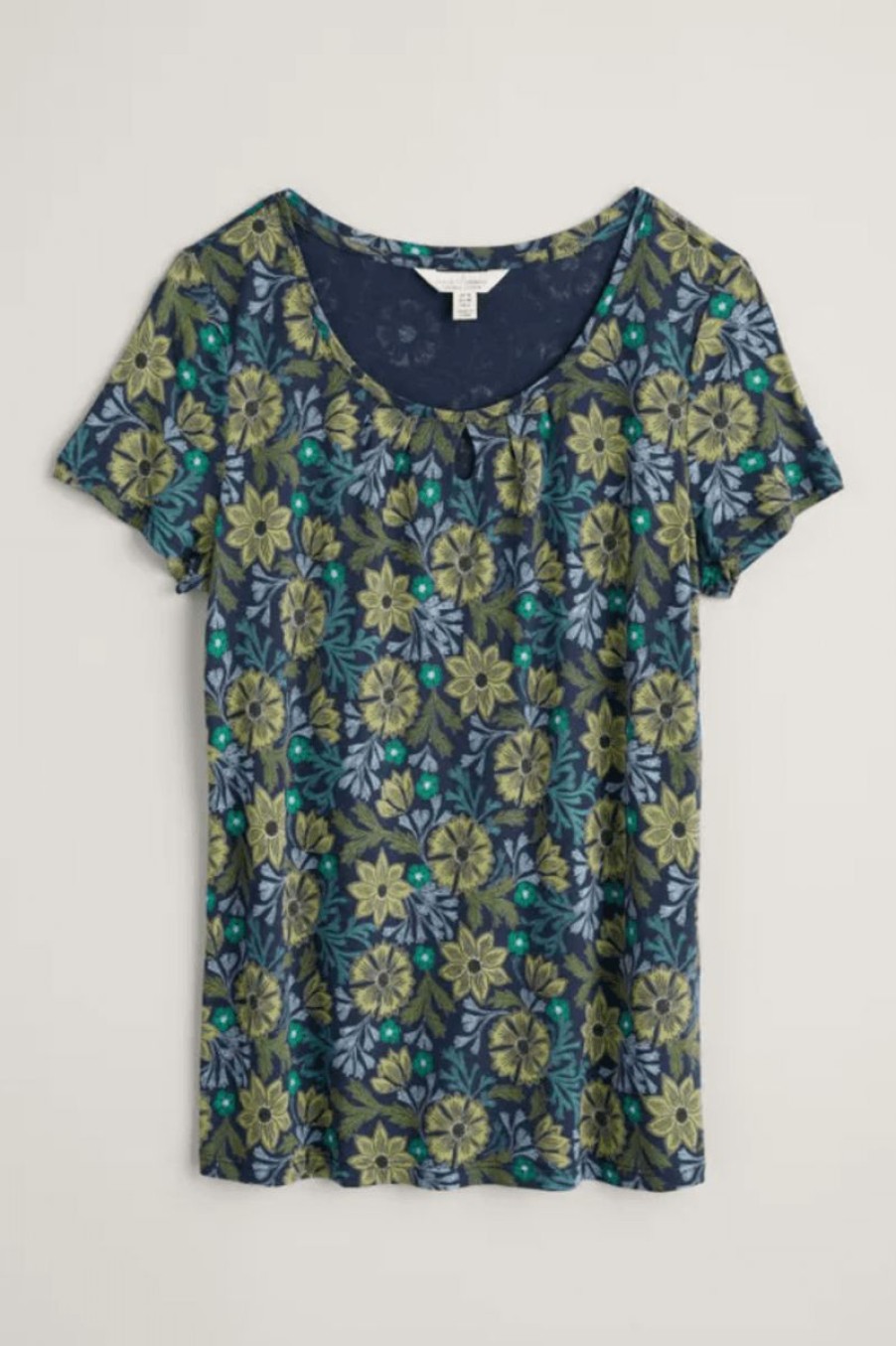 * Quality Guarantee Seasalt Appletree Top Craft Floral Maritime Tops