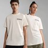 * New Threads Napapijri Bolivar Short Sleeve T-Shirt White T-Shirts