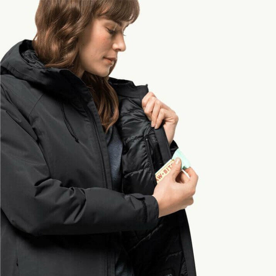 * Quality Guarantee Jack Wolfskin Heidelstein Jacket Black Jackets & Coats