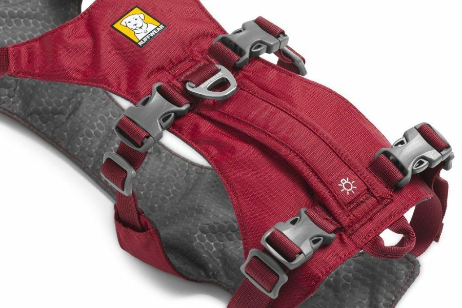 * Online Store Ruffwear Flagline Harness Red Rock Dogs