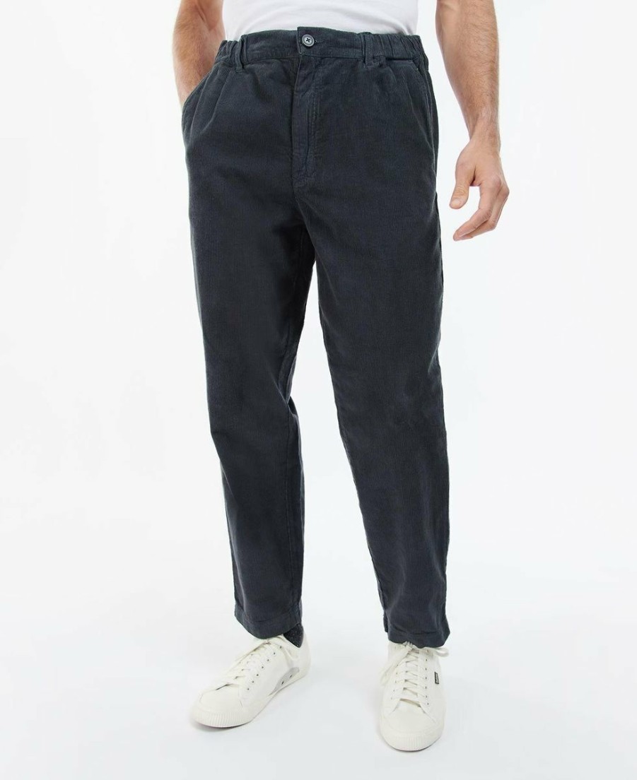 * Shop Barbour Highgate Cords Navy Trousers