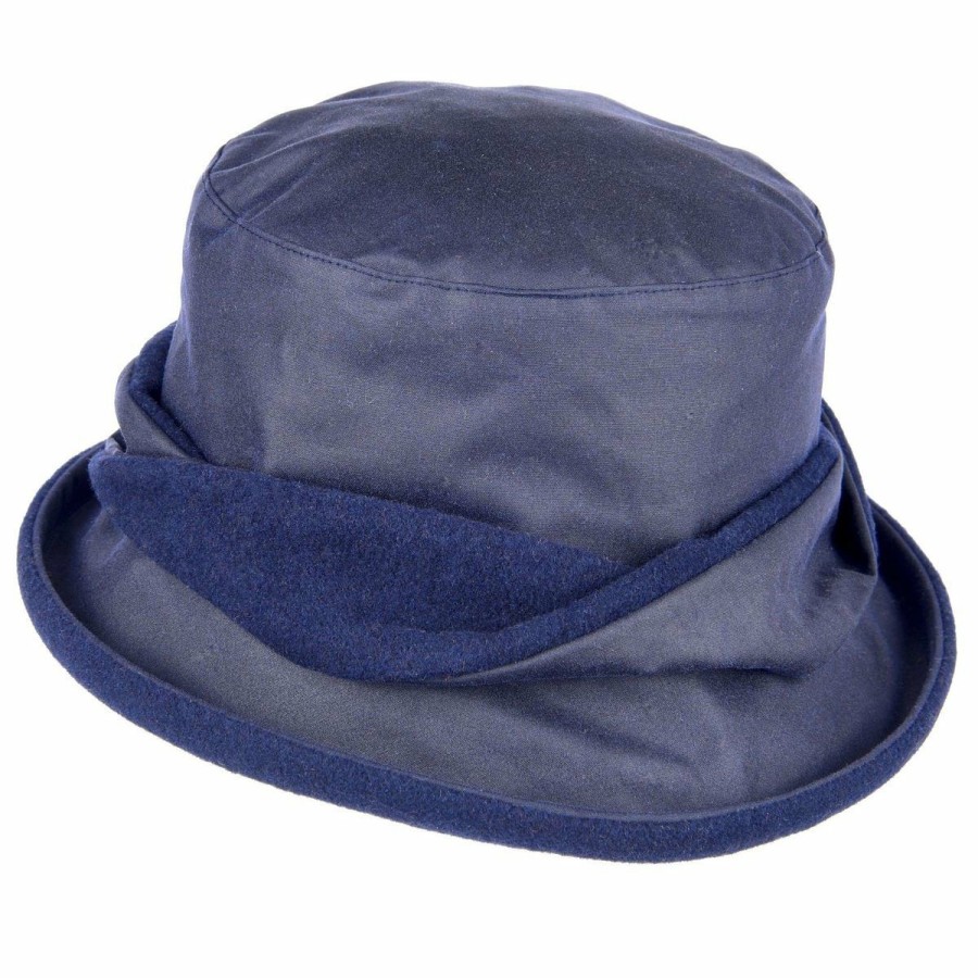 * Quality Guarantee Heather Hats Adrienne Wax Hat Navy Hats & Headbands & Hat Accessories