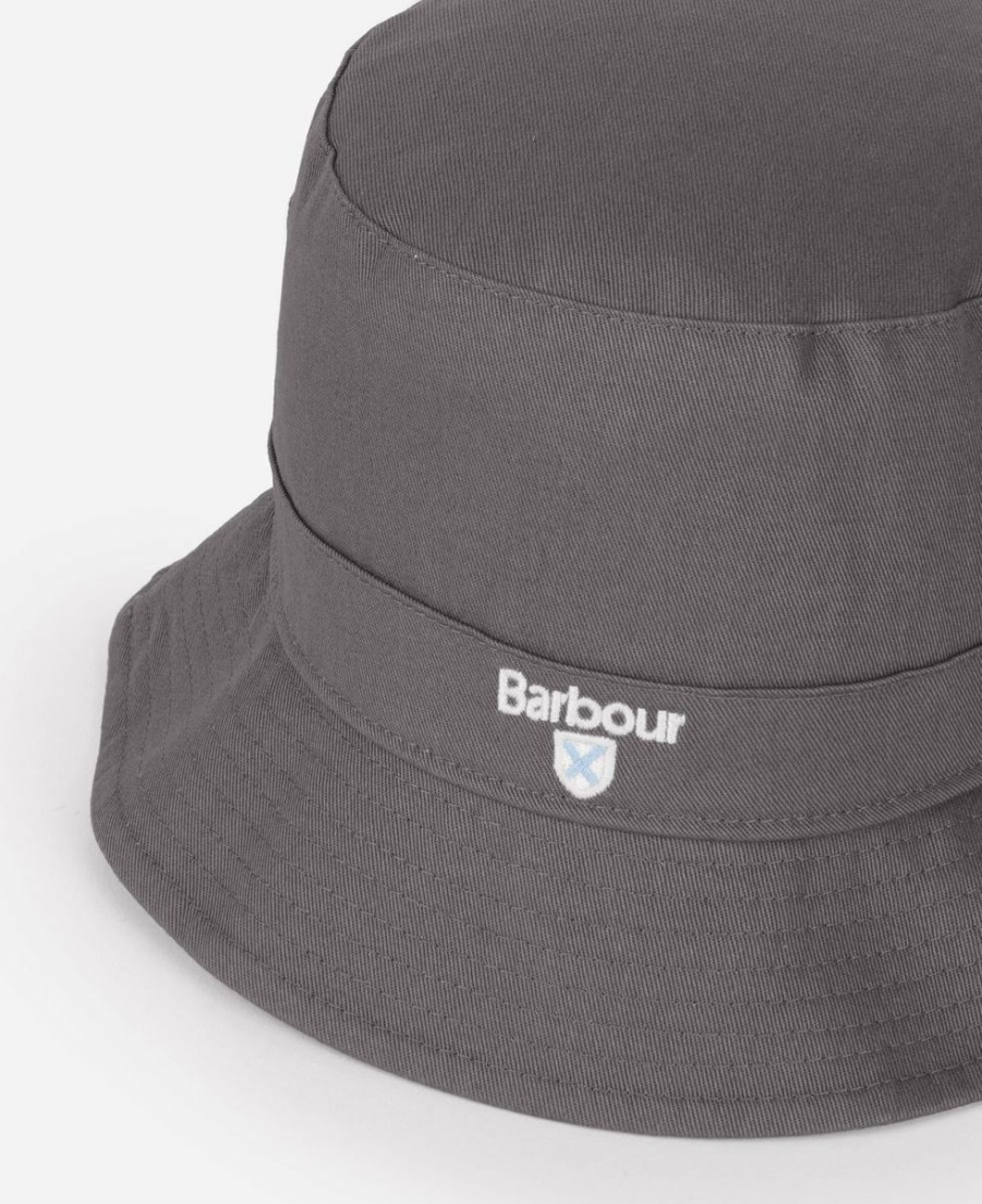 * Discounts Barbour Cascade Bucket Hat Asphalt Hats & Headbands & Hat Accessories