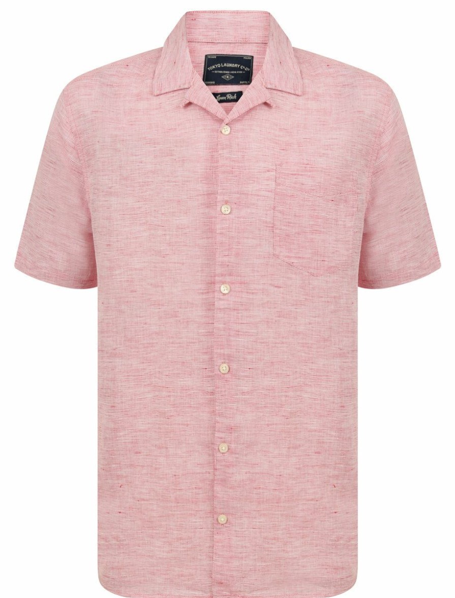 * Flash Sale Srg Yanni Linen Shirt Pink Shirts