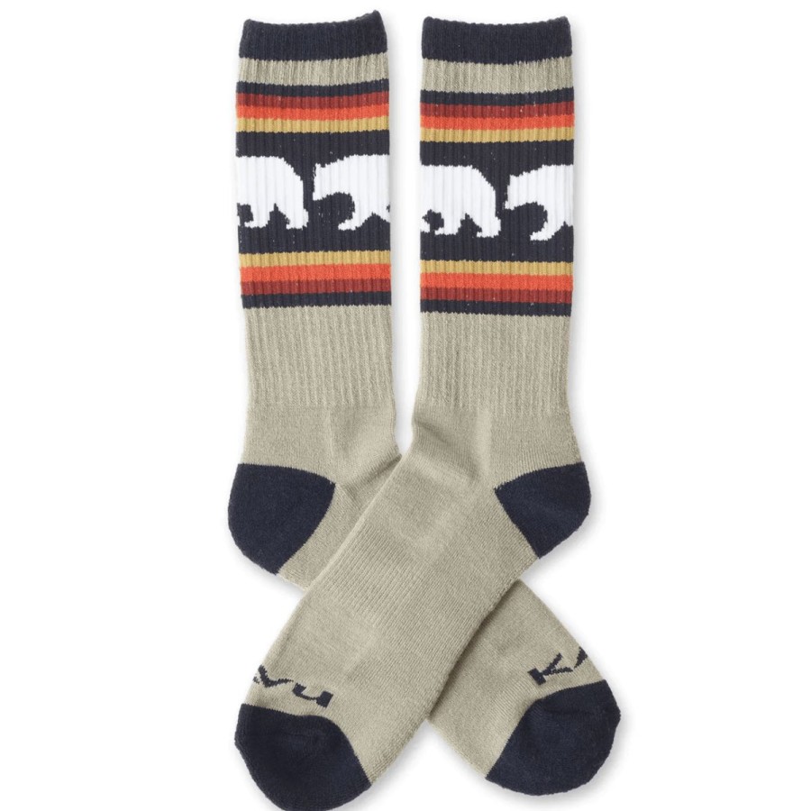 * New Threads Kavu Moonwalk Socks Snow Bear Socks