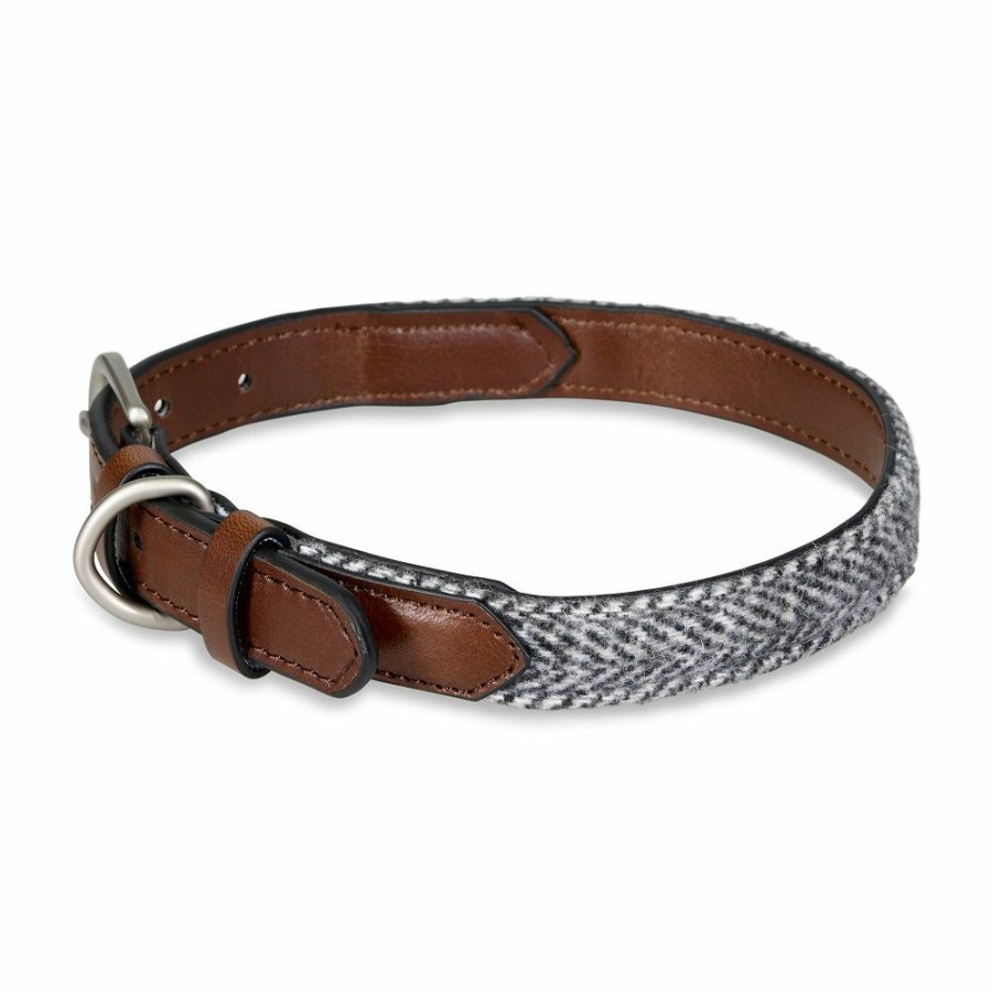 * Discounts Petface Leather Collar Herringbone Dogs