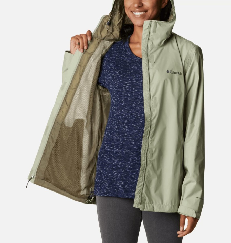 * Cut Price Columbia Arcadia Ii Rain Jacket Safari Green Jackets & Coats