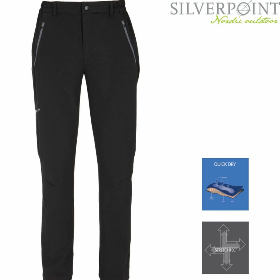 * Best Sellers Silverpoint Wasdale Trouser Regular Black Regular Trousers