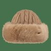 * Popular Barts Fur Cable Bandhat Light Brown Hats & Headbands & Hat Accessories