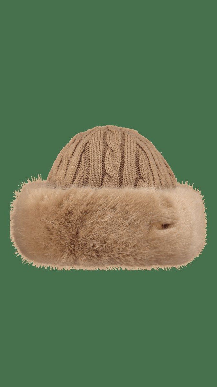 * Popular Barts Fur Cable Bandhat Light Brown Hats & Headbands & Hat Accessories