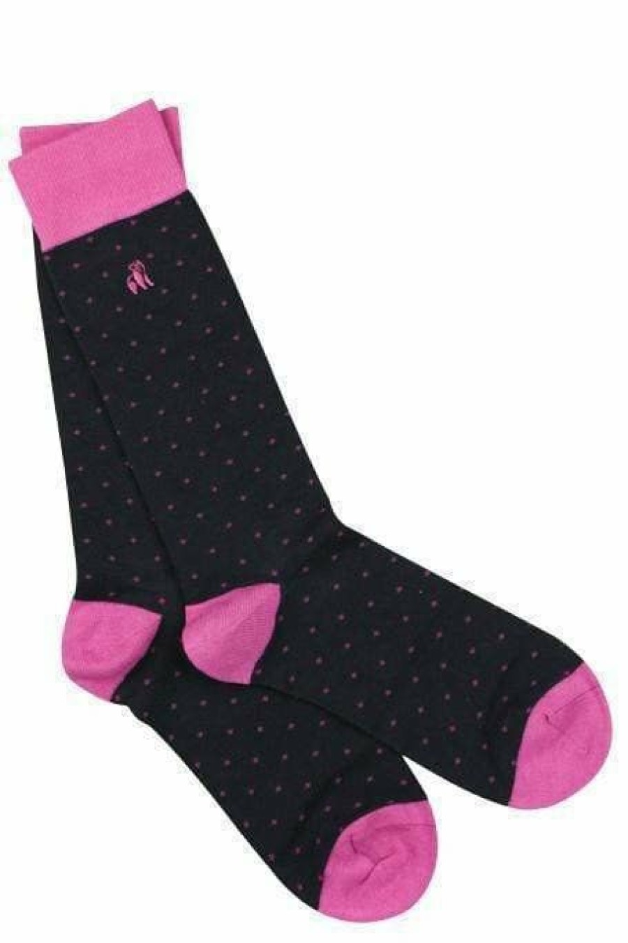 * New Swole Panda Women'S Bamboo Socks Pink Spot Socks