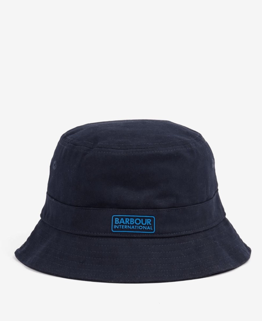 * Gift Selection Barbour International Norton Drill Hat Navy Hats & Headbands & Hat Accessories