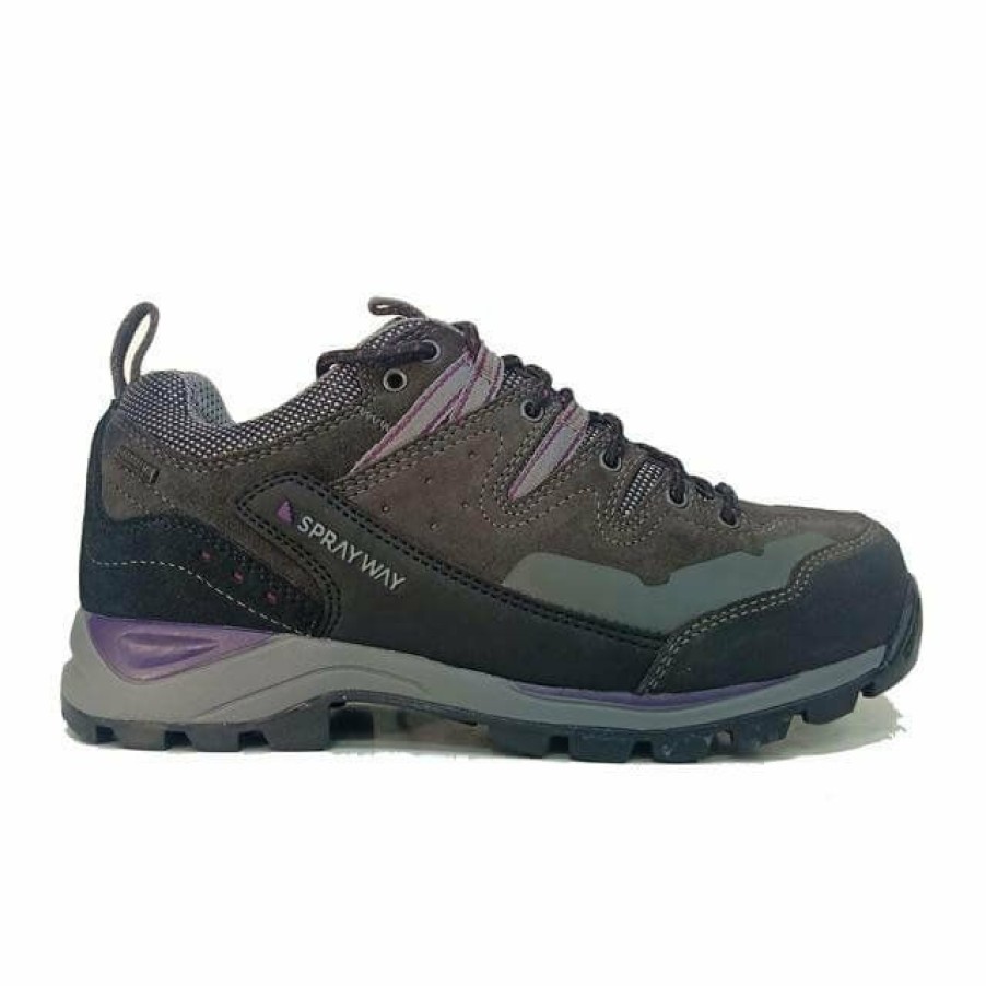 * Online Sales Sprayway Oxna Low Women'S Hydrodry Charcoal/Purple Boots