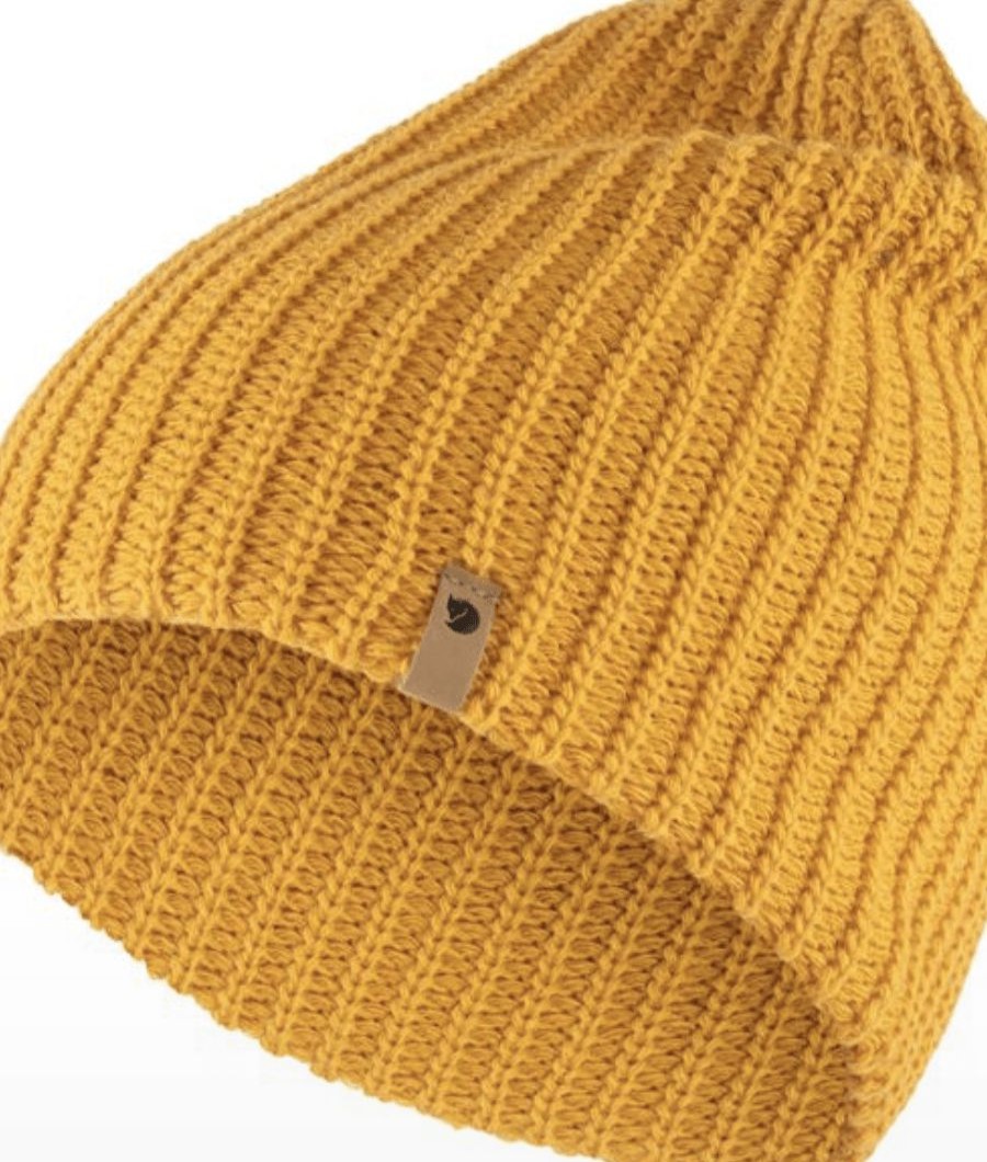 * Flash Sale Fjallraven Ovik Melange Beanie Mustard Hats & Headbands & Hat Accessories