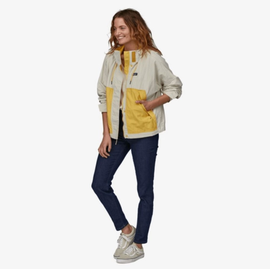 * Flash Sale Patagonia Skysail Jacket Dyno White Surfboard Yellow Jackets & Coats