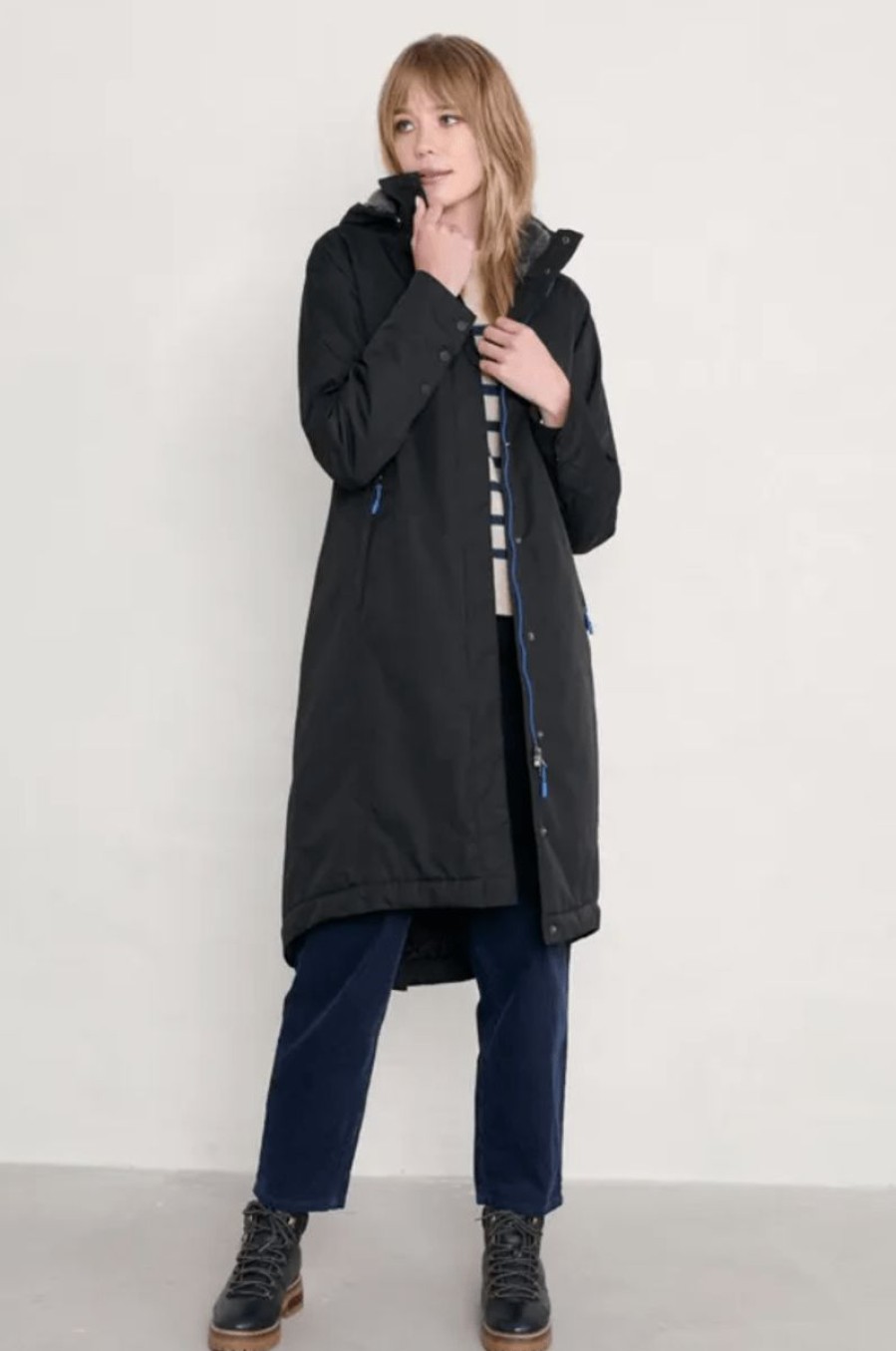 * Discounts Seasalt Janelle 2 Coat Black Jackets & Coats