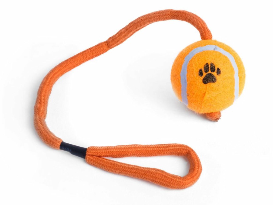 * Online Sales Petface Tennis Ball On A Rope Assorted Dogs