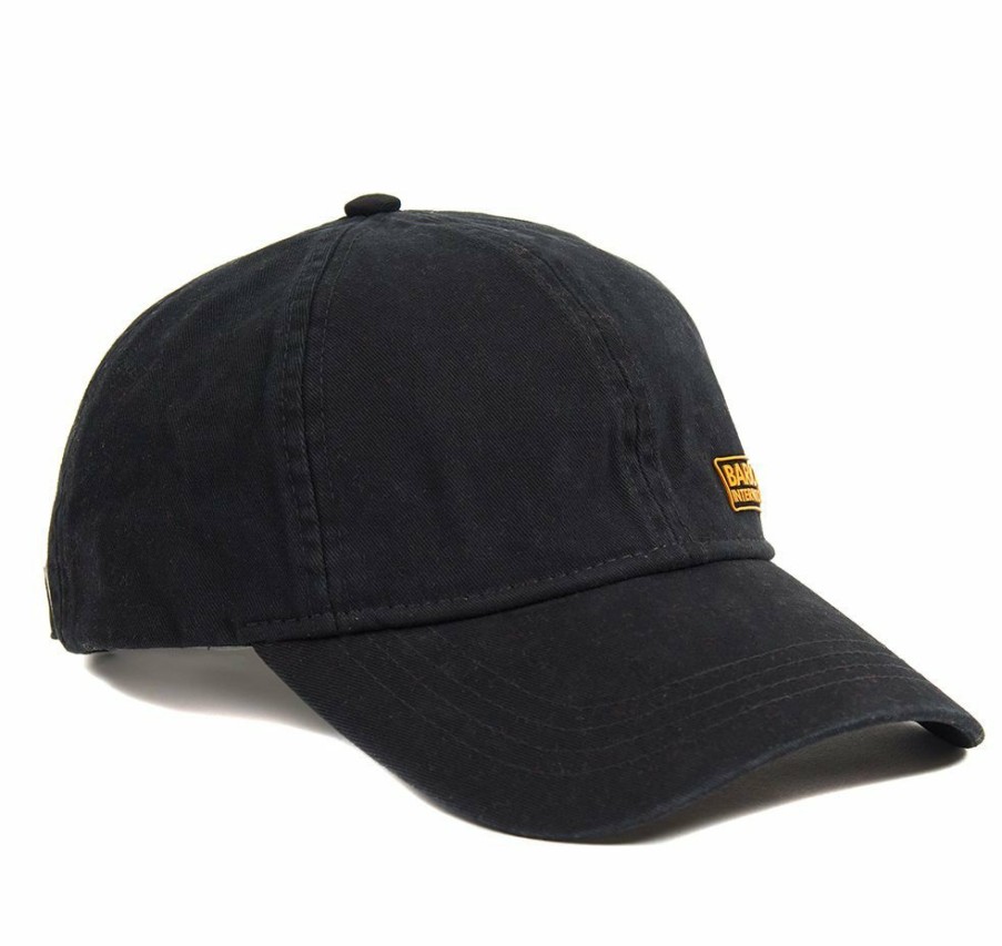 * New Threads Barbour International Norton Drill Cap Black Hats & Headbands & Hat Accessories