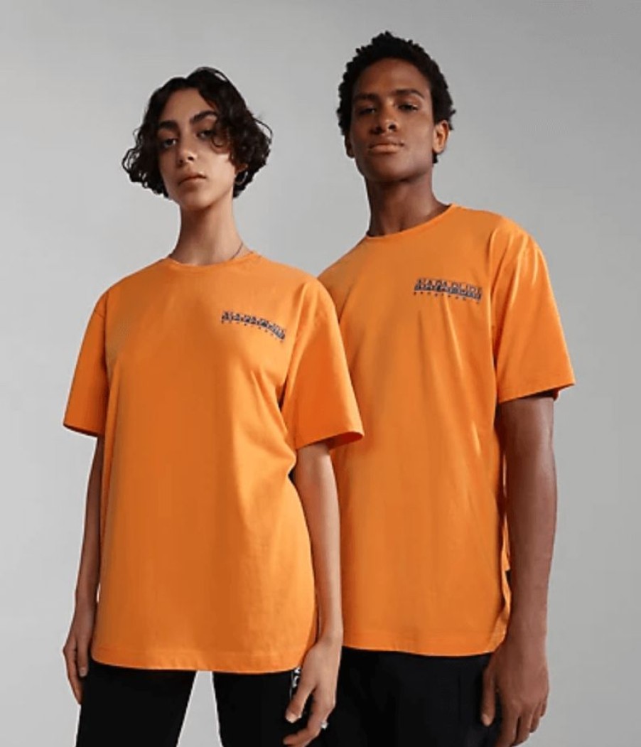 * Flash Sale Napapijri Bolivar Short Sleeve T-Shirt Orange T-Shirts