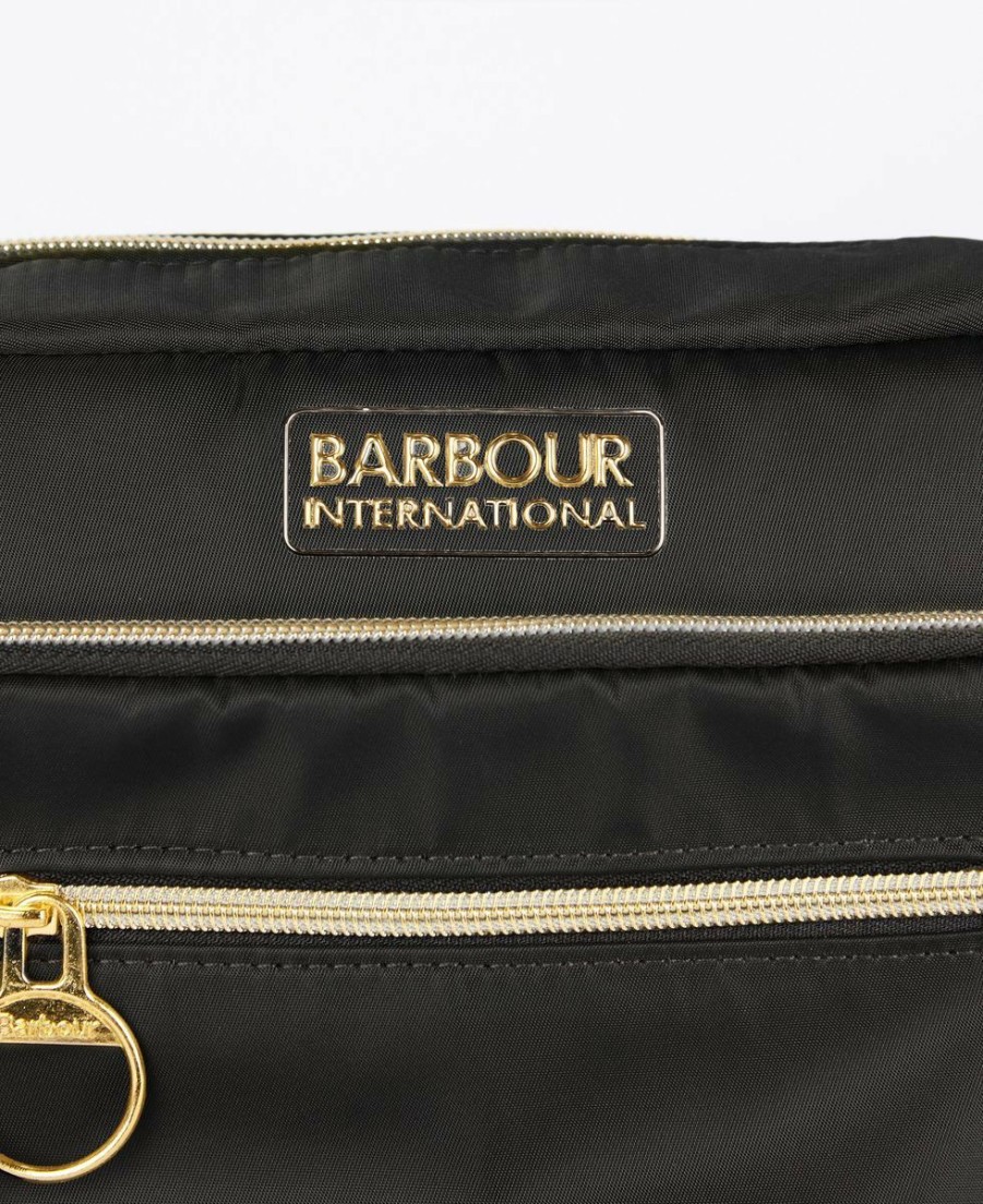 * New Threads Barbour International Qualify Crossbody Bag Black Bags