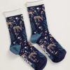 * New Seasalt Snowy Scenes Sock Merriment Dark Night Socks