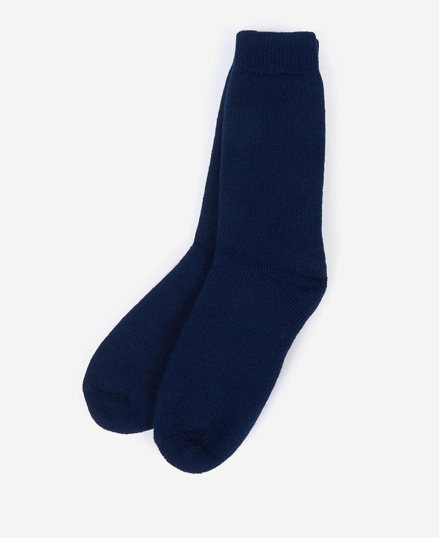 * Discounts Barbour Welly Calf Sock Navy Socks