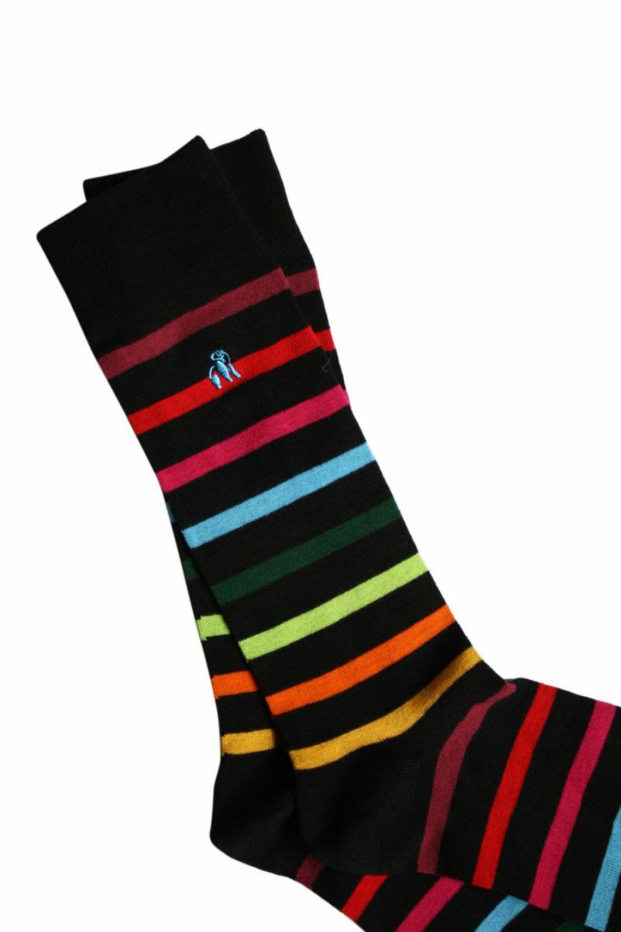 * Flash Sale Swole Panda Bamboo Socks Black Small Stripe Socks