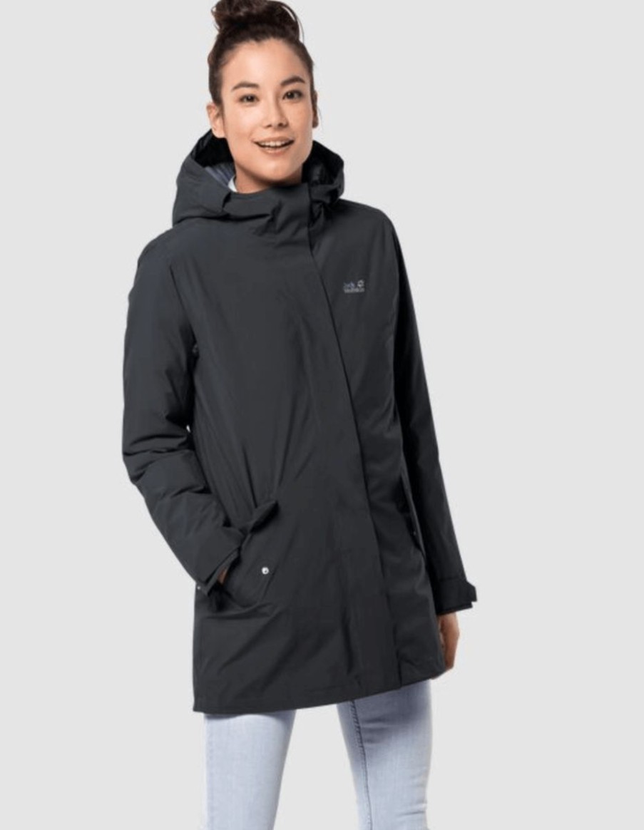 * Quality Guarantee Jack Wolfskin Women'S Cold Bay Jacket Phantom Jackets & Coats