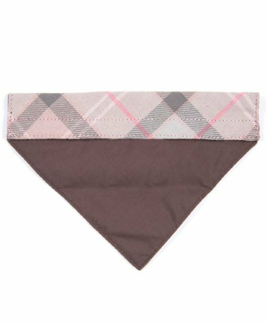 * Online Sales Barbour Tartan Dog Bandana Taupe/ Pink Dogs