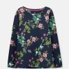 * Flash Sale Joules Harbour Print Top Navy Floral Botanical Small Tops