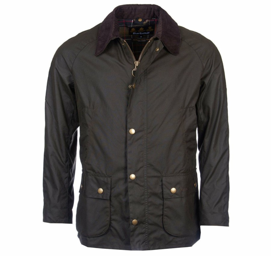 * Gift Selection Barbour Ashby Wax Jacket Olive Jackets & Coats