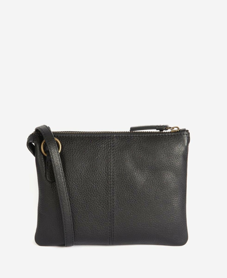 * Shop Barbour Lochy Leather Crossbody Bag Black Bags