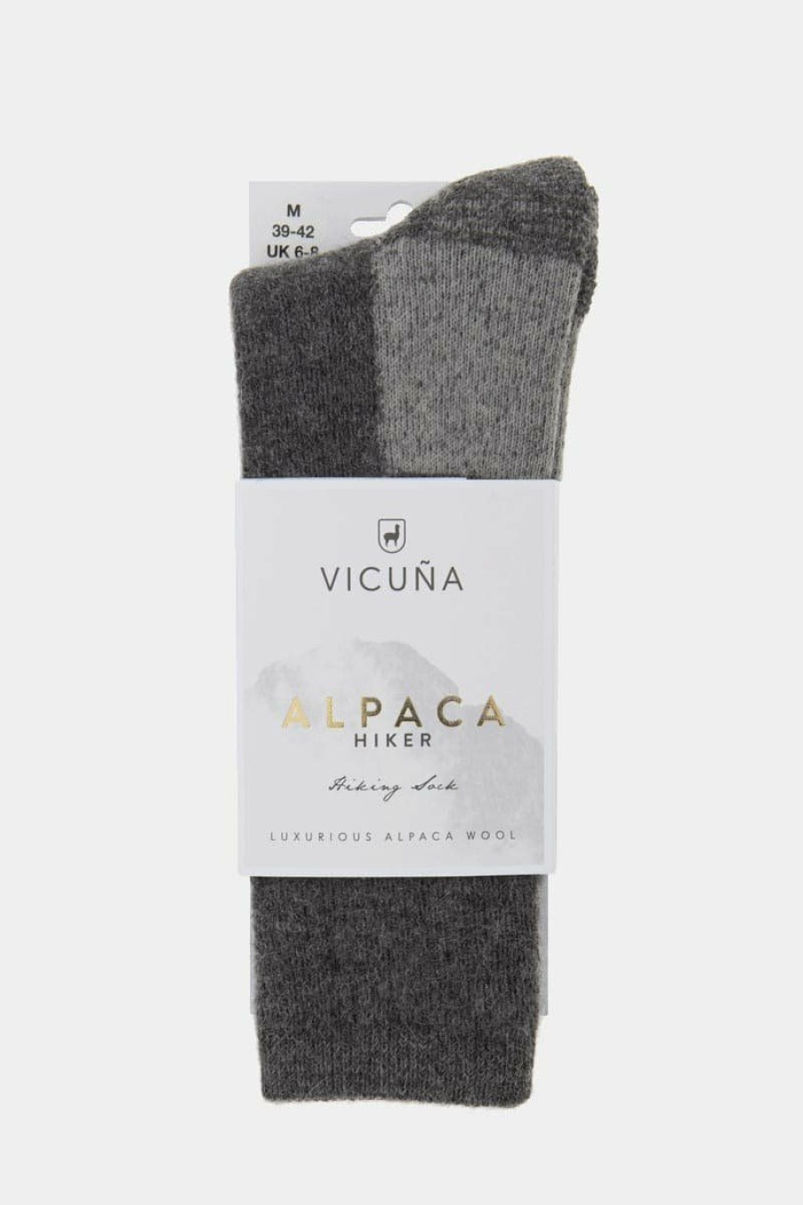 * Wholesale Vicuna Full Cushion Alpaca Sock Grey Socks