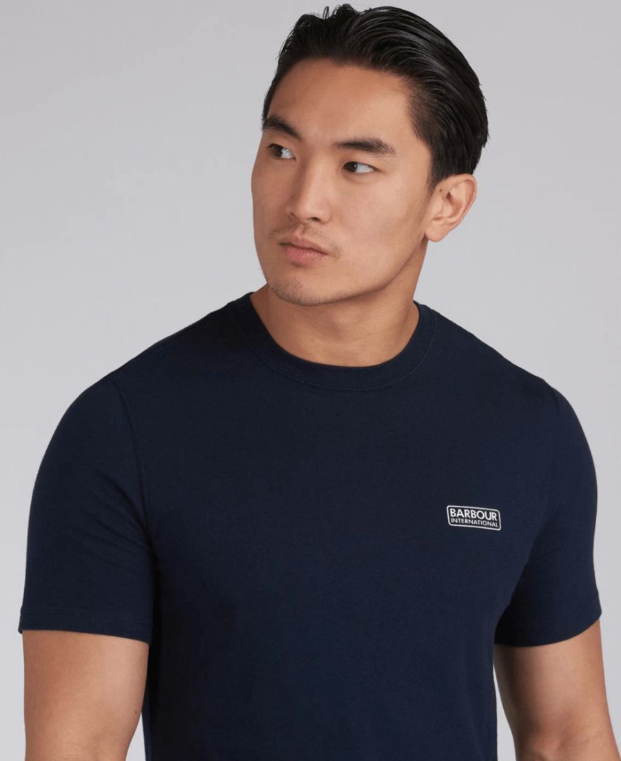 * Gift Selection Barbour International Small Logo T-Shirt Navy T-Shirts