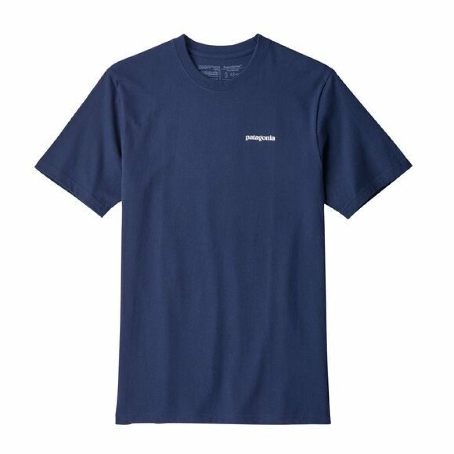 * Online Sales Patagonia Men'S P6 Logo Responsibili-Tee Navy T-Shirts