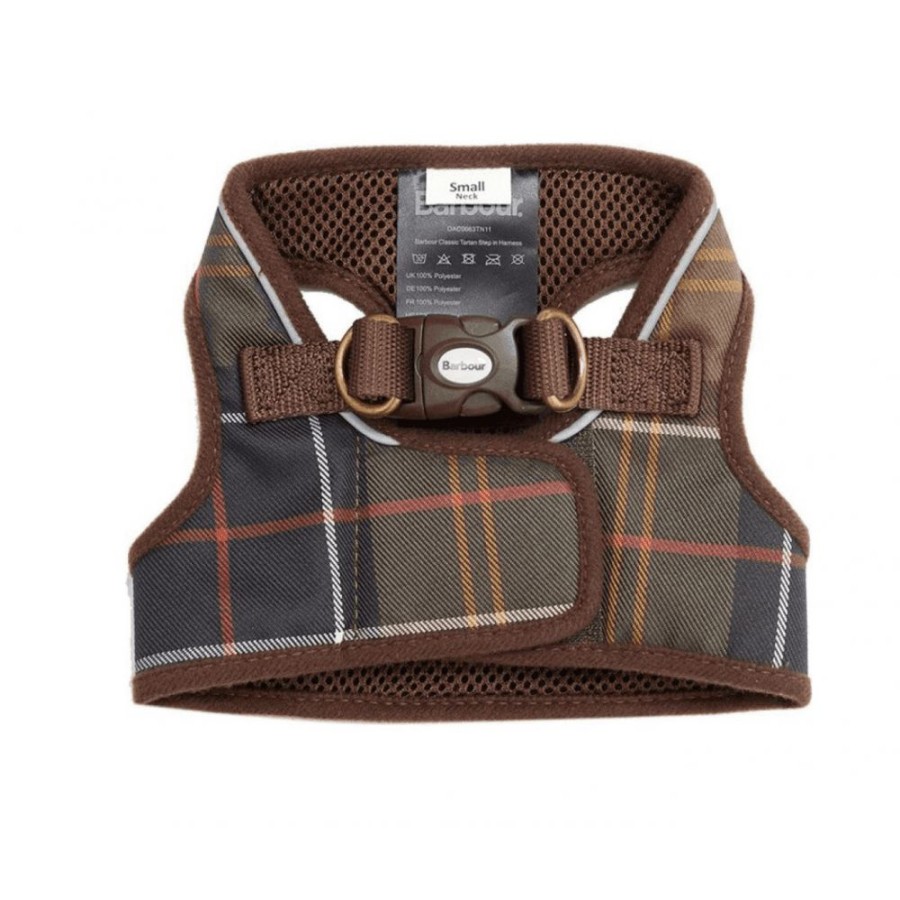 * New Barbour Tartan Step In Dog Harness Classic Dogs